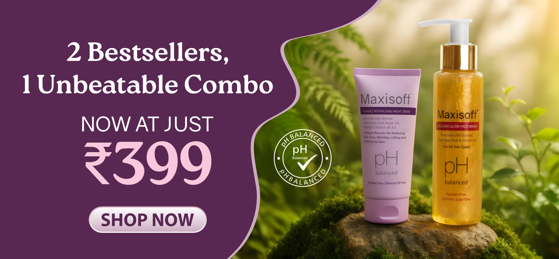 Home Page Offer Golden and Night Cream Banner