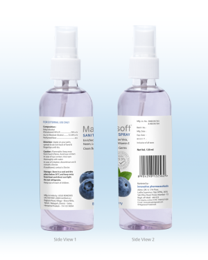 Maxisoft Hand Sanitizer Spray Blueberry