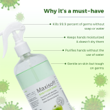 Maxisoft Hand Sanitizer Spray Green Apple