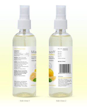 Maxisoft Hand Sanitizer Spray Refreshing Lemon & Mint