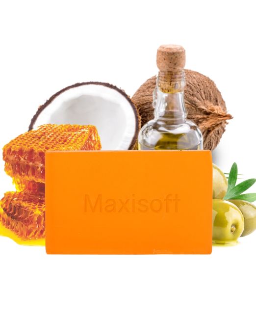 Maxisoft Almond Olive Honey Natural Handcrafted Bathing Bar