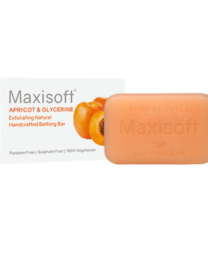 Maxisoft Apricot & Glycerin Exfoliating Bathing Bar 75 gm