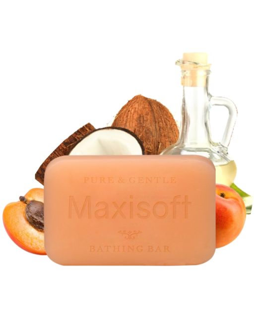 Maxisoft Apricot & Glycerine Exfoliating Handmade Bathing Bar 
