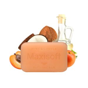 Maxisoft Apricot & Glycerine Exfoliating Handmade Bathing Bar 