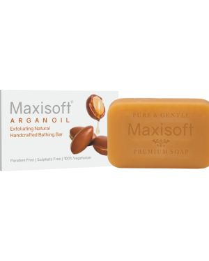 Maxisoft Argan Oil Exfoliating Bathing Bar 75 gm