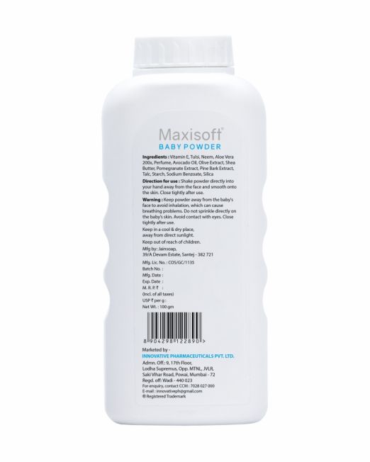 Maxisoft Baby Powder Listing 100 gm 02