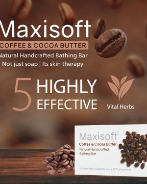 Maxisoft Coffee & Cocoa Butter Bathing Bar 75 gm