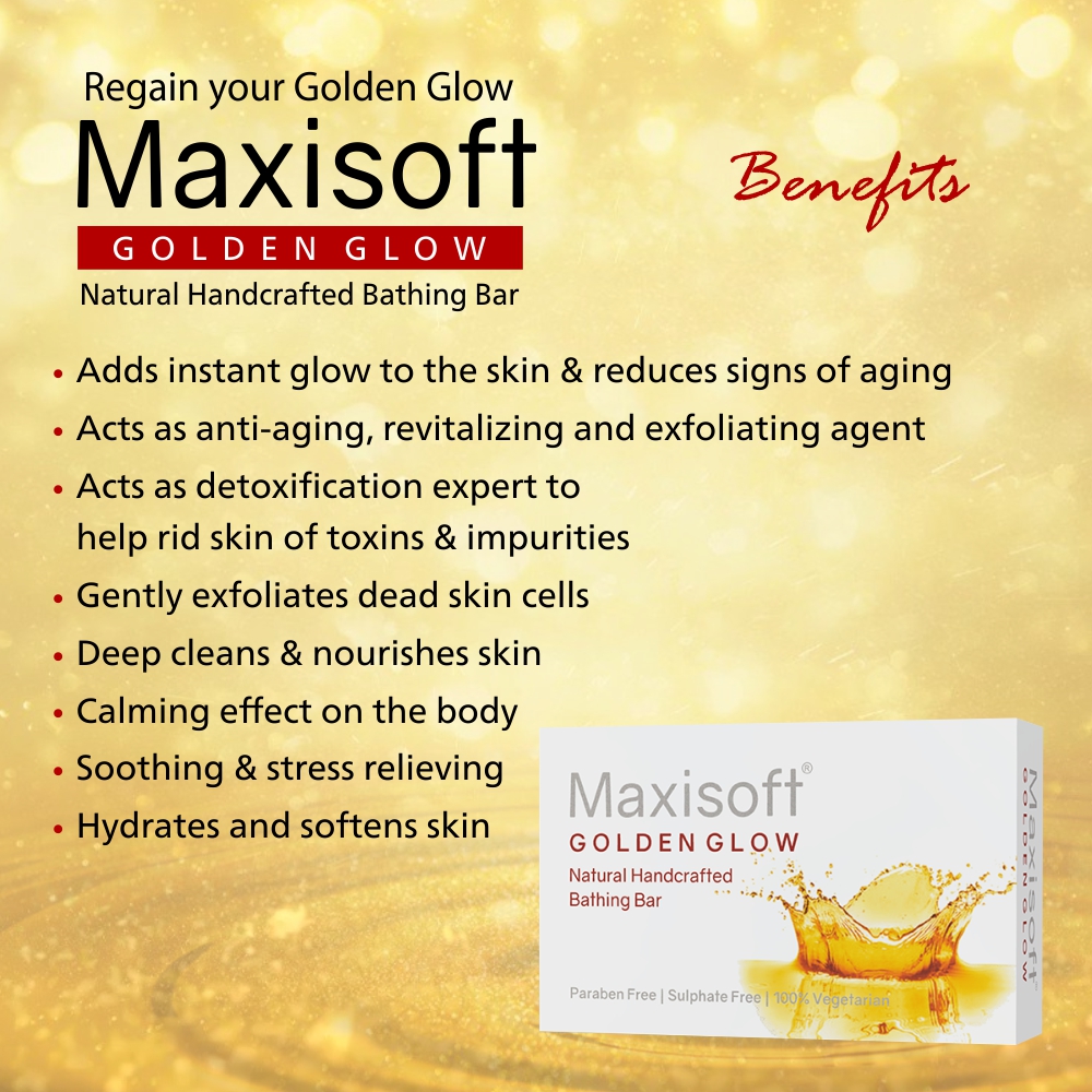 Maxisoft Golden Glow Bathing Bar (75 gm)