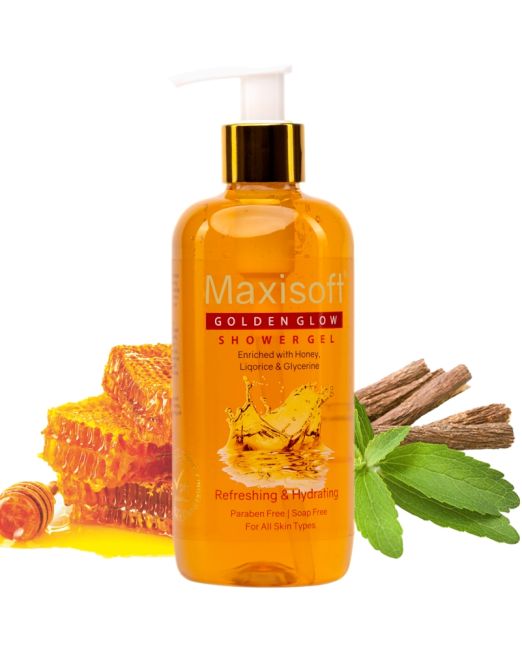 Maxisoft Golden Glow Refreshing & Hydrating Shower Gel