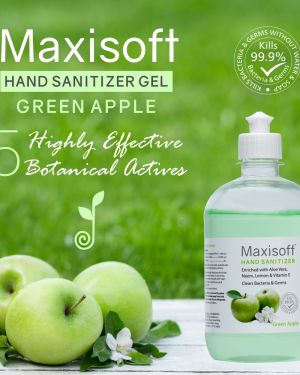 Maxisoft Hand Sanitizer Gel Green Apple 500 ml
