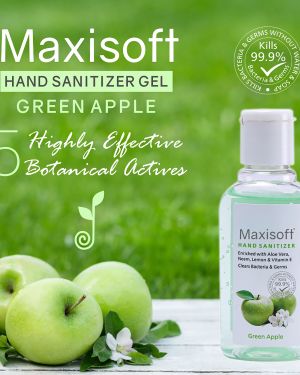 Maxisoft Hand Sanitizer (Gel) Green Apple 60 ml