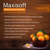 Maxisoft Hand Sanitizer Gel Refreshing Orange (60 ml)