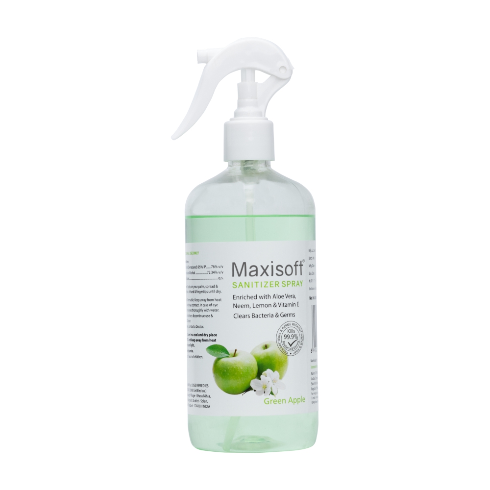 Maxisoft Hand Sanitizer Spray Green Apple (500 ml)