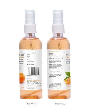 Maxisoft Hand Sanitizer Spray Refreshing Orange