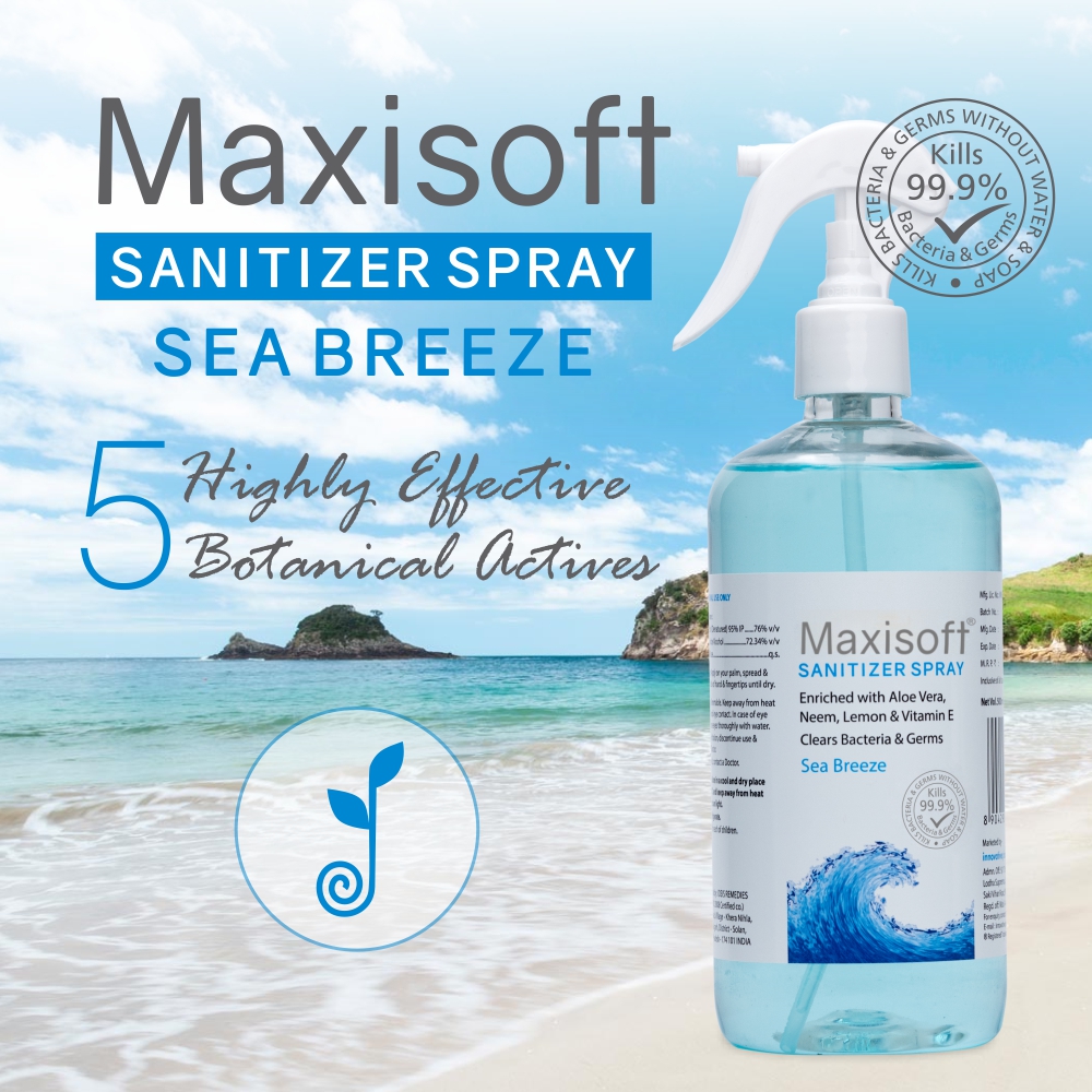 Maxisoft Hand Sanitizer Spray Sea Breeze (500 ml)