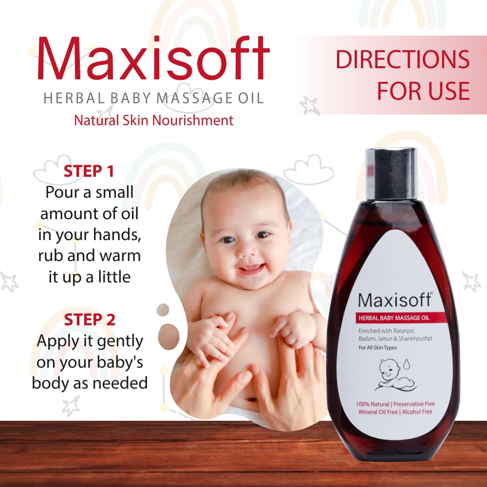 Maxisoft Herbal Baby Massage Oil (100 ml)
