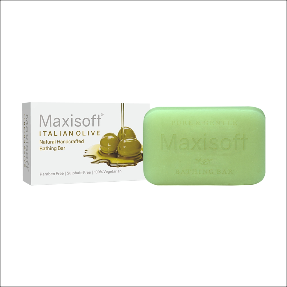 Maxisoft Italian Olive Bathing Bar (75 gm)
