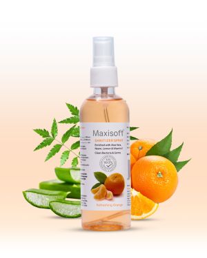 Maxisoft Hand Sanitizer Spray Refreshing Orange