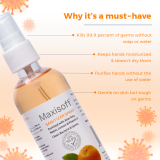 Maxisoft Hand Sanitizer Spray Refreshing Orange
