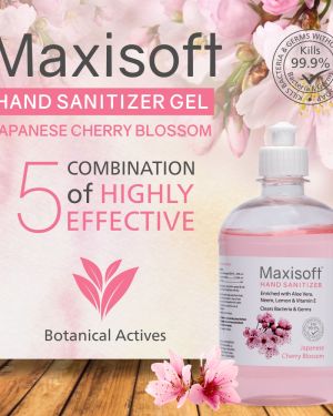 Maxisoft Hand Sanitizer Gel Japanese Cherry Blossom 500 ml
