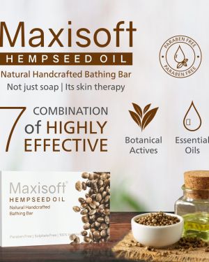 Maxisoft Hempseed Oil Moisturizing Bathing Bar 75 gm