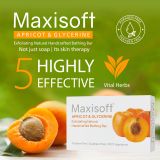 Maxisoft Apricot & Glycerine Exfoliating Handmade Bathing Bar 