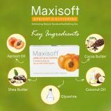 Maxisoft Apricot & Glycerine Exfoliating Handmade Bathing Bar 