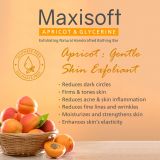 Maxisoft Apricot & Glycerine Exfoliating Handmade Bathing Bar 