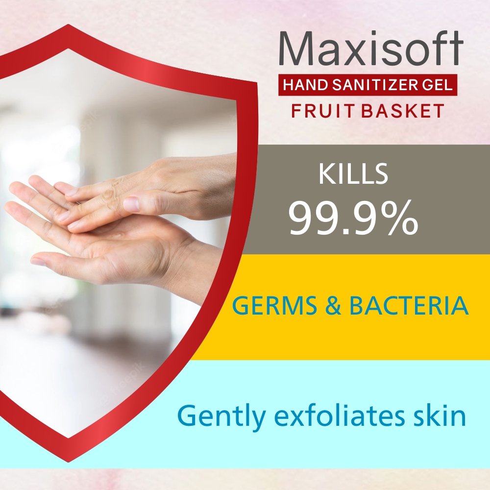 Maxisoft Hand Sanitizer Gel Fruit Basket (100 ml)