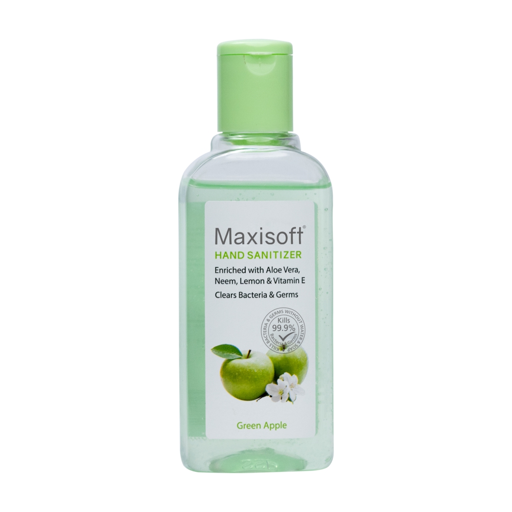 Maxisoft Hand Sanitizer Gel Green Apple (100 ml)