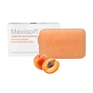 Maxisoft Apricot & Glycerine Exfoliating Handmade Bathing Bar 
