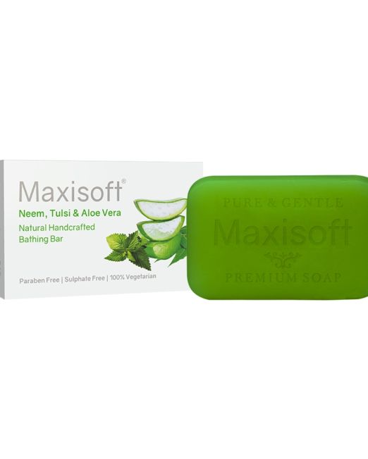 Maxisoft Neem Tulsi Aloe Vera Bathing Bar