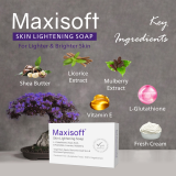 Maxisoft Summer Specialist Combo (Maxisoft Skin Lightening Soap + Maxisoft Golden Glow Face Wash + Maxisoft Moisturizing Lotion + Maxisoft SPF50)